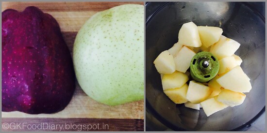 Apple Pears Puree - step 1