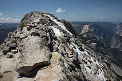 Clouds Rest ridge with Half Dome in the background