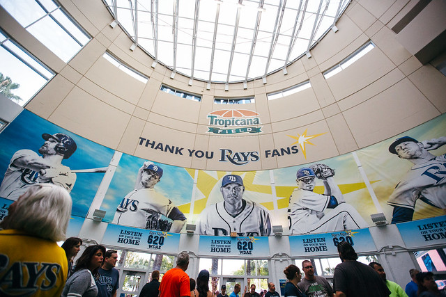 Tampa Bay Rays Baseball at Tropicana Field St. Petersburg Florida