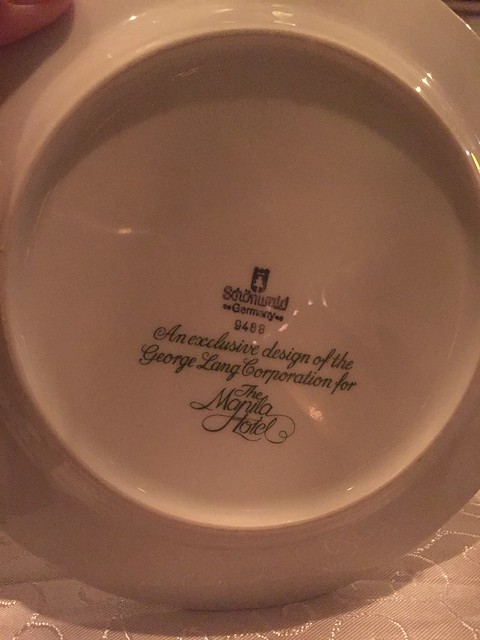 Champagne Room plate from Germany