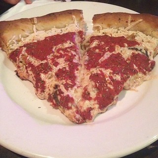 Deep dish pizza - you canfind anything veganized in PDX!