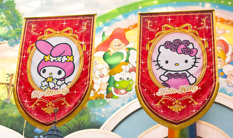 sanrio hello kitty monkichi my melody japan sanrio puroland amusement theme park blog pink kawaii trip destination visit merchandise sanrioland hellokittyland hello kitty world