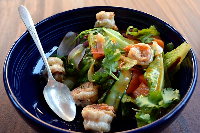 Shrimp & Papaya Salad at TART, West Hollywood
