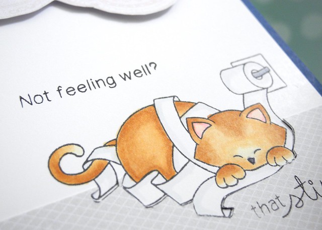 Not Feeling Well? by Jennifer Ingle #justjingle #newtonsnook #cats #cards #getwellsoon