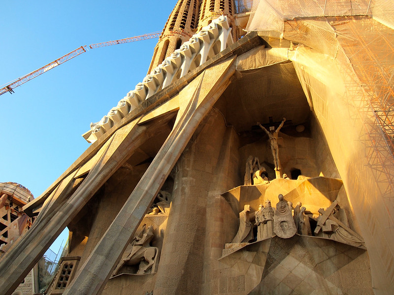 Passion facade of Sagrada Familia