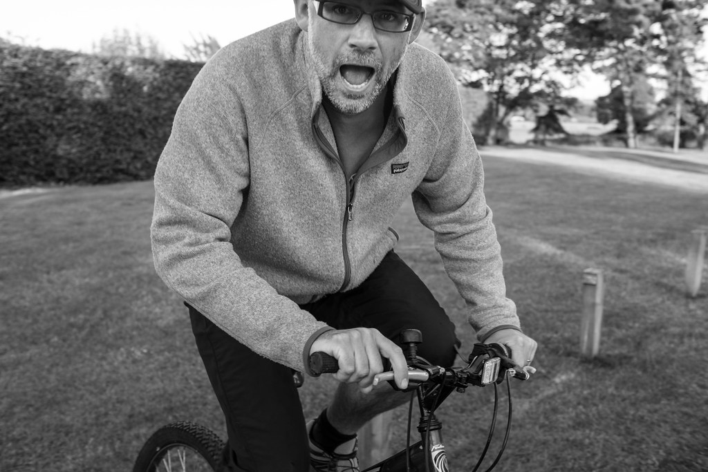 Dad on a bike