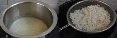 soaked basmati rice 