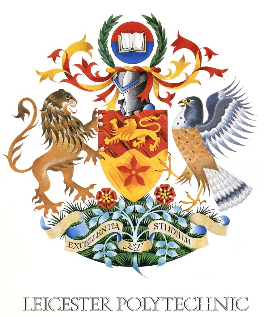 Leicester Polytechnic coat of arms | De Montfort University Archives