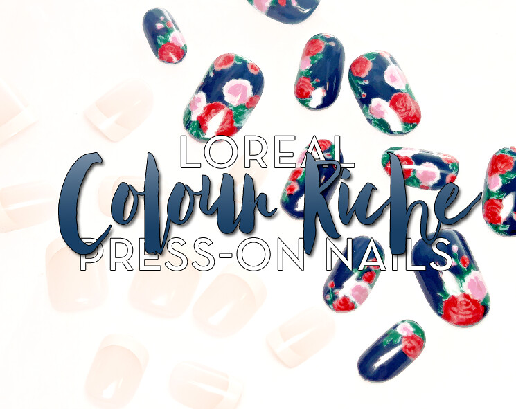 l'oreal colour rich press on nails pardon my french and all over rose (4)