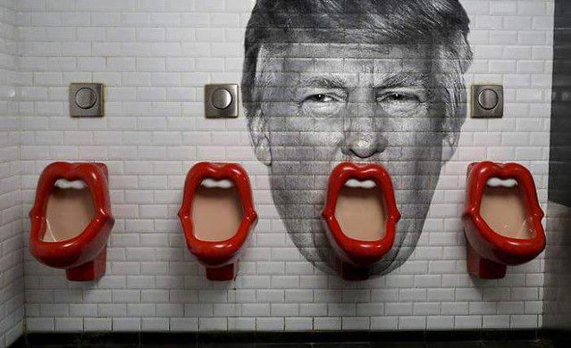 Trump street art in Germany