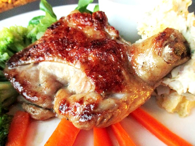 Cafe Cafe, Giant grilled chicken with homemade brown sauce