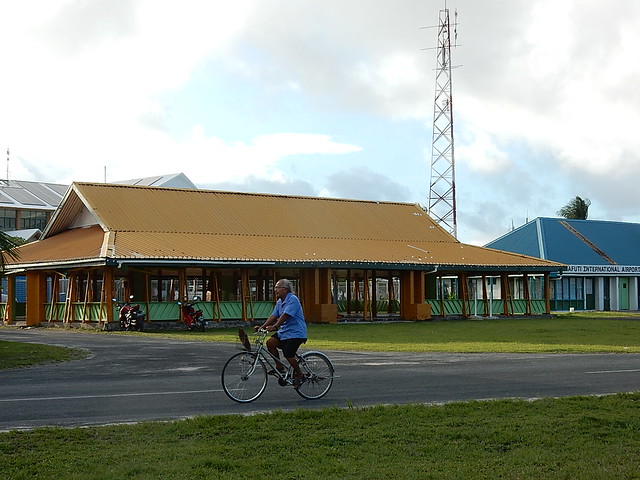 Cycling Past the Community Hall