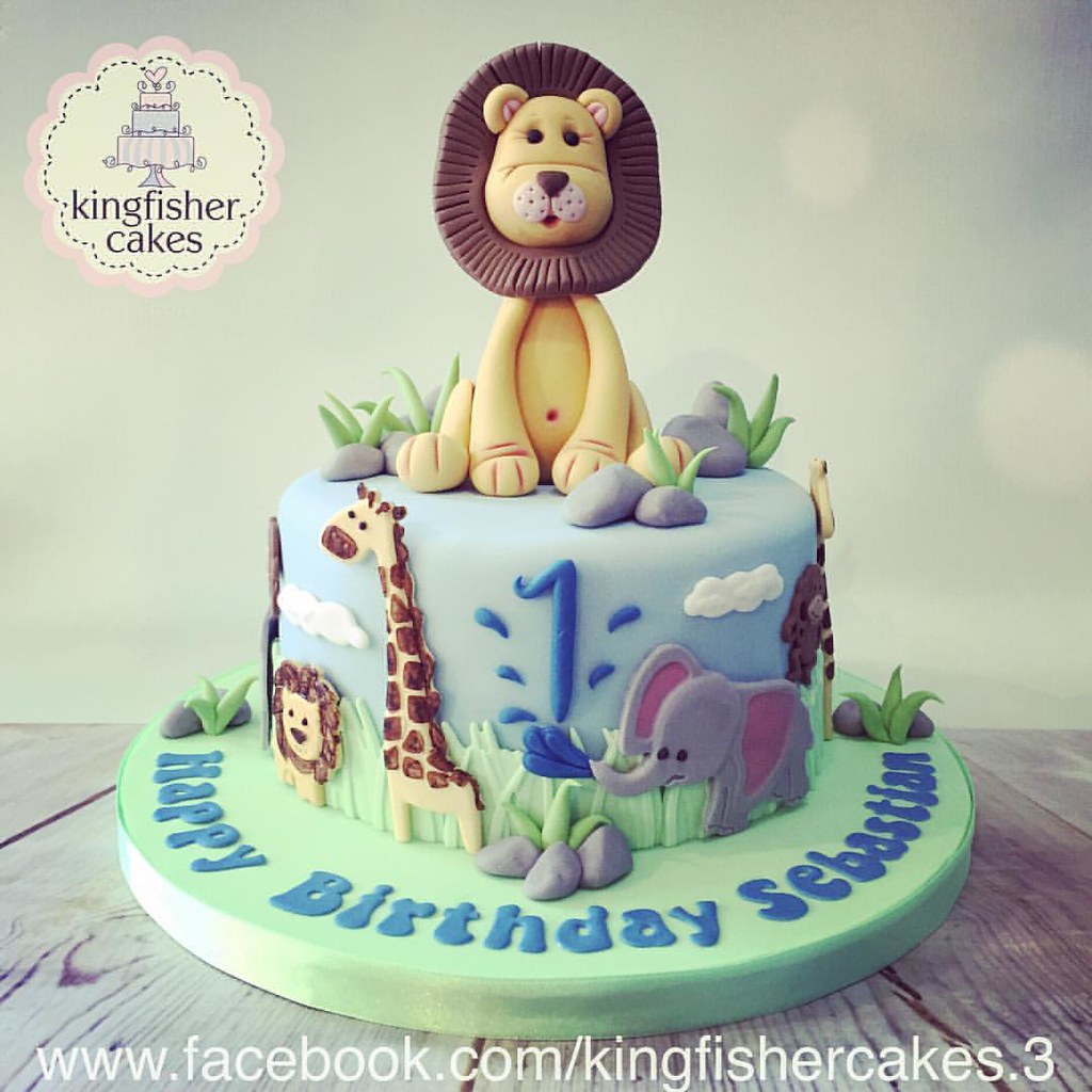Next Cake For Last Weekend Was This Little Boys First Birt Flickr
