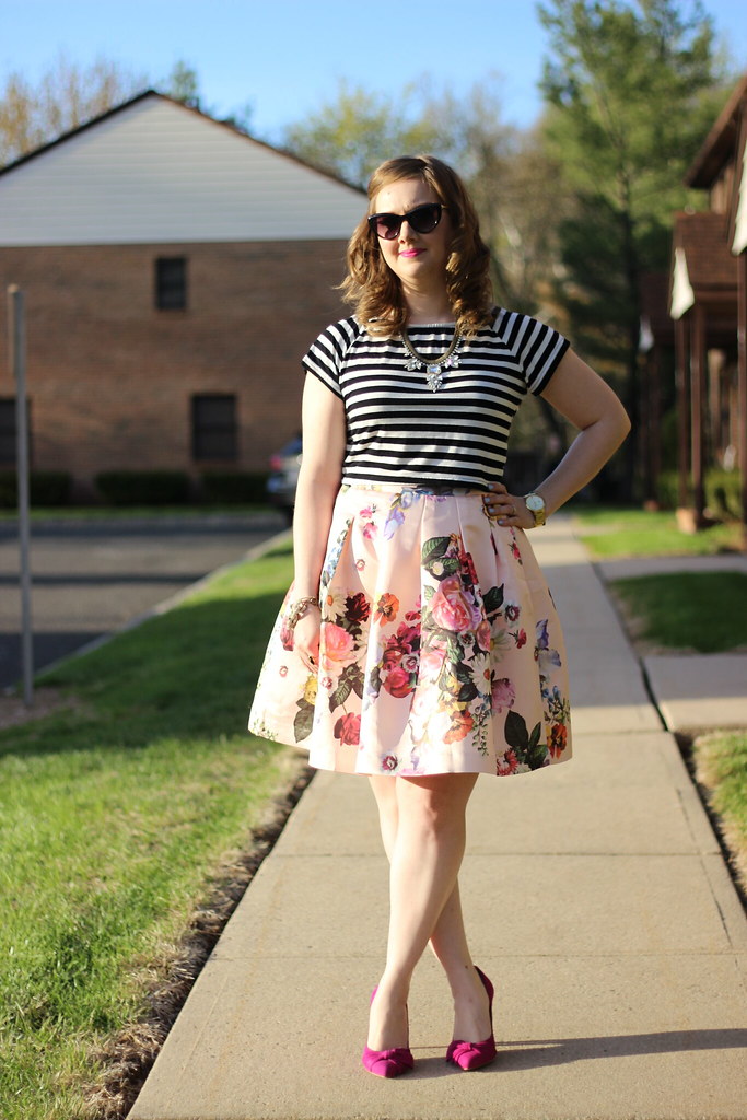 Penniless Socialite: Stripes, Floral, and Discount Ted Baker