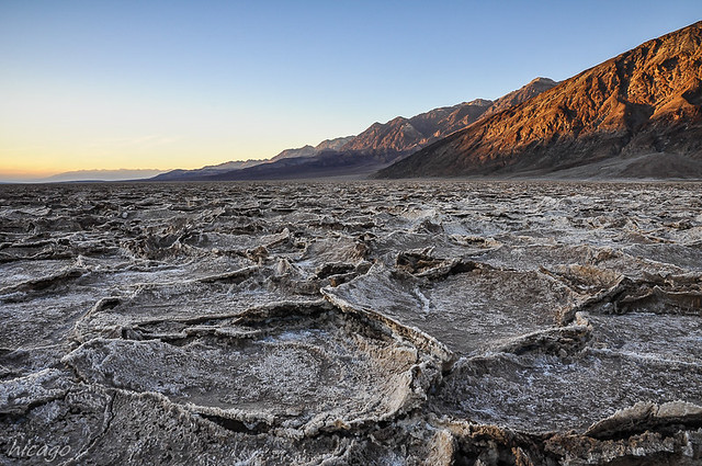 Death Valley, Badwater - закат 3 мая 2015.