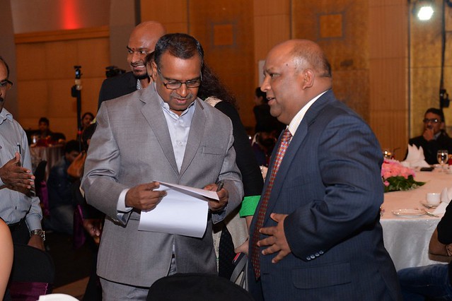 AG 1st secretary of Mauritius High Comm, Mr Vikash Neethalia with Dr Rajamani (from right)