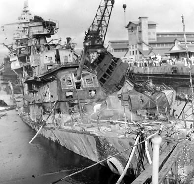 USS Cassin Destroyer - Pearl Habor History