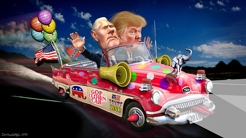 Trump-Pence Clown Car 2016