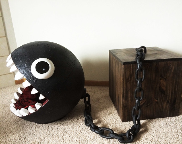 Mario Chain Chomp cat bed by CatastrophiCreations