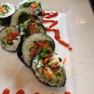 Sushi at Laughing Seed cafe in Asheville, NC.