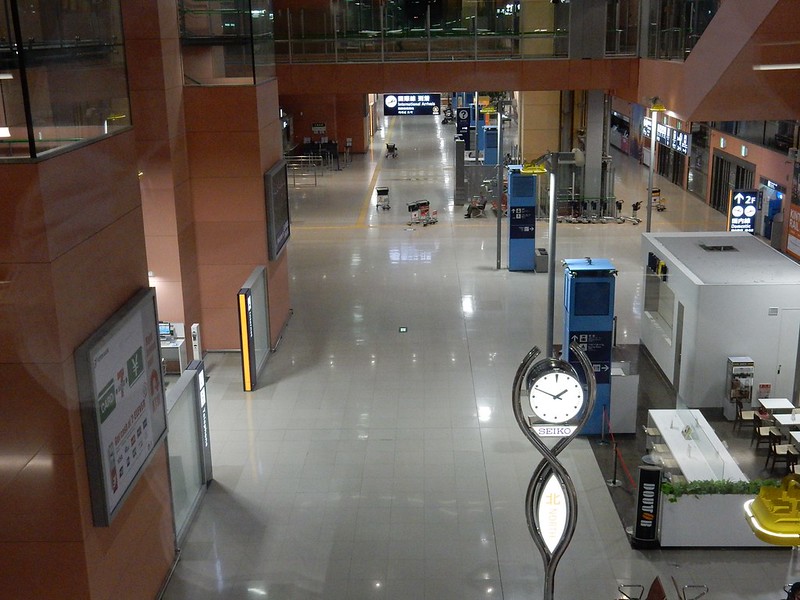 深夜の関西空港