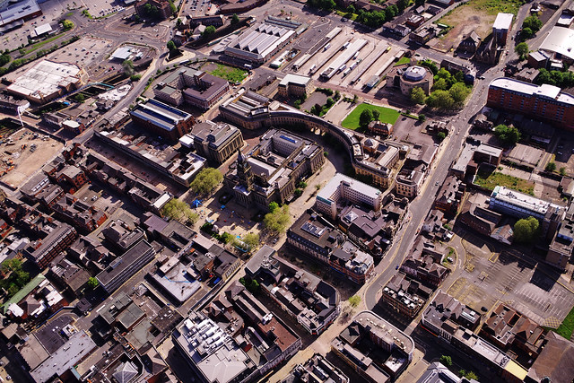 Bolton Town Centre, from above